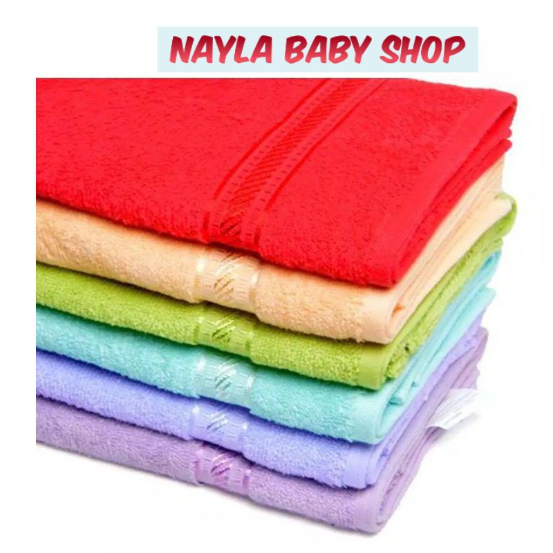 HANDUK TANGGUNG POLOS/handuk merah putih