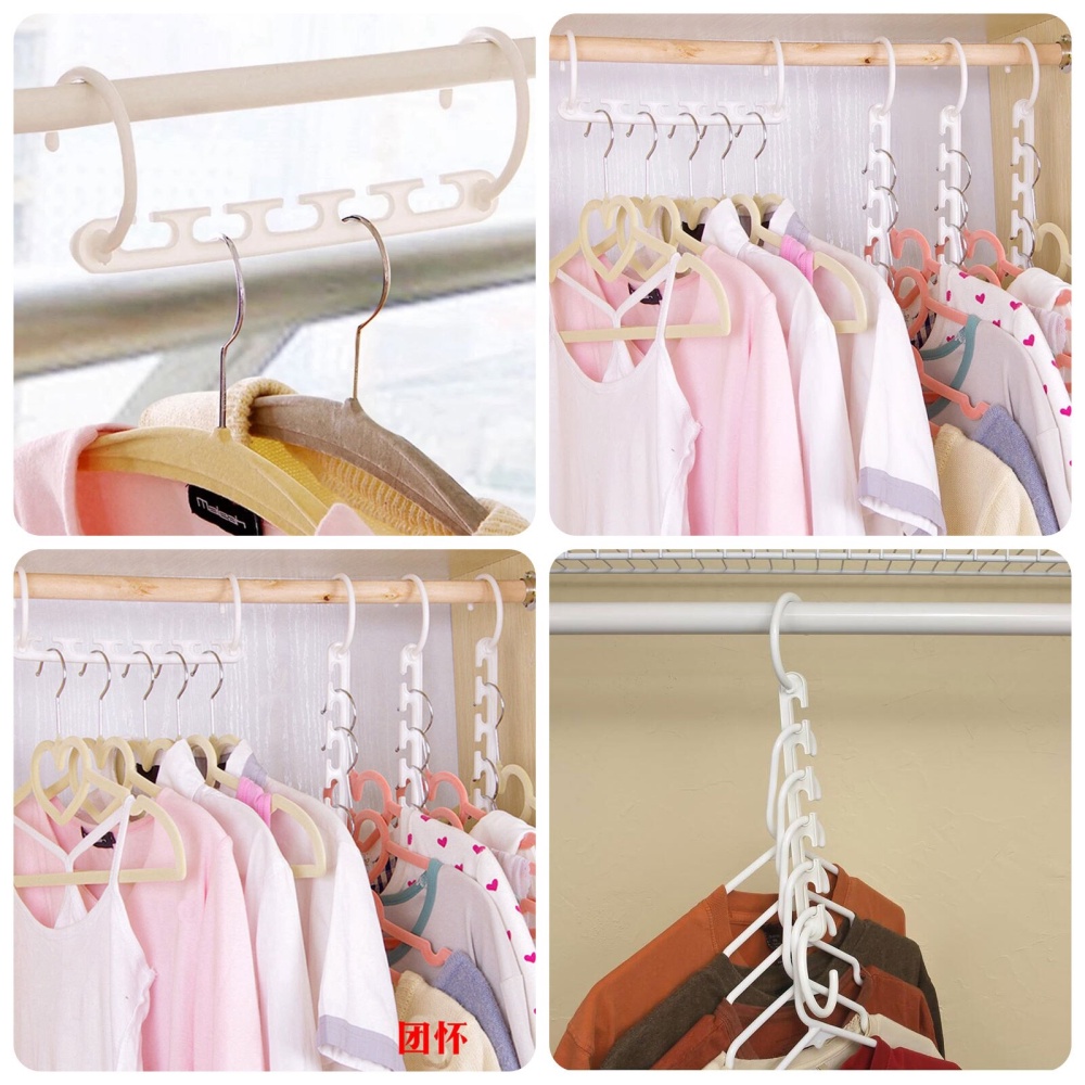 Magic Hanger 5 in 1 Gantungan Baju Plastik Lipat Multifungsi Instan