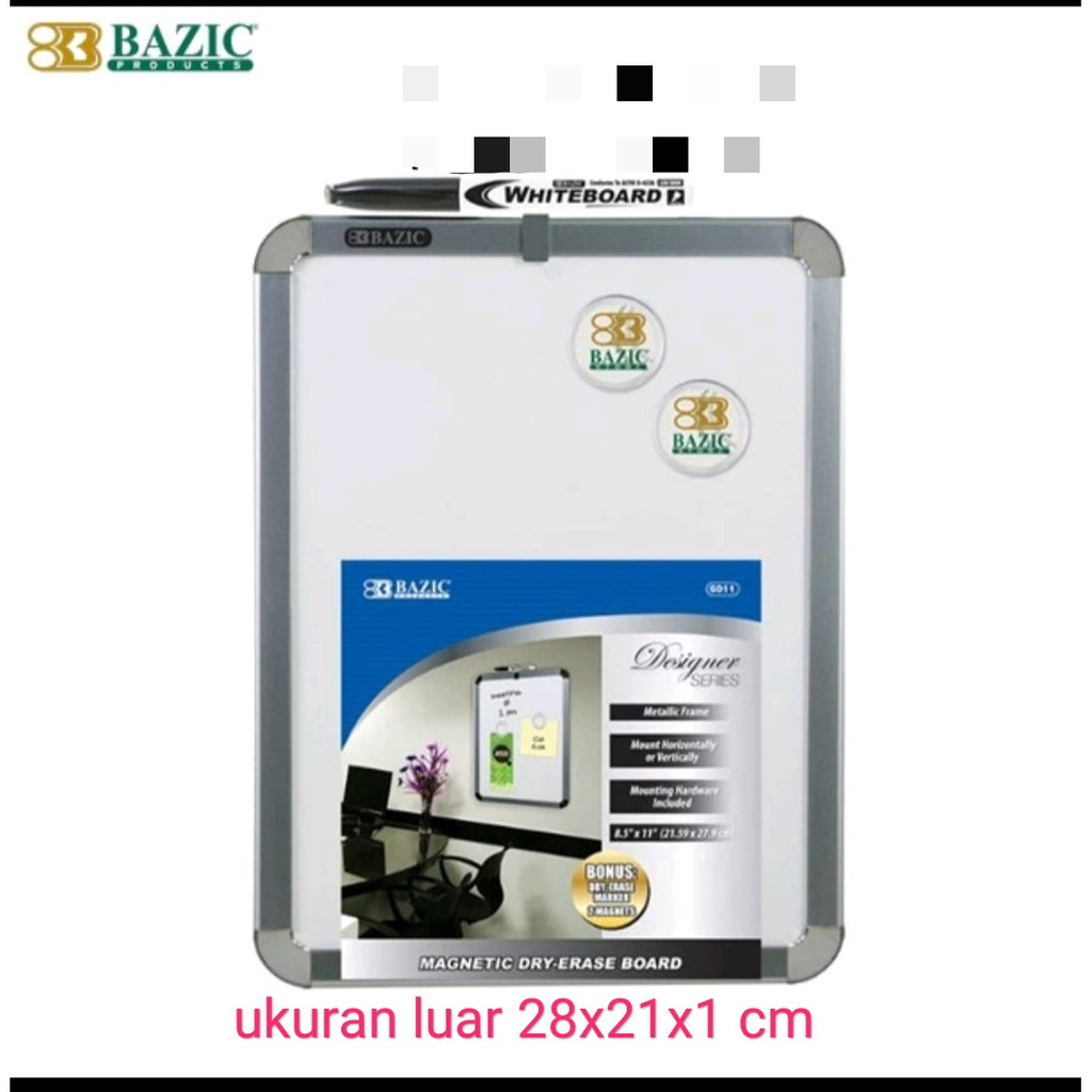 

papan white board magnetic bazic b5 kode 6011 21.5x28 cm