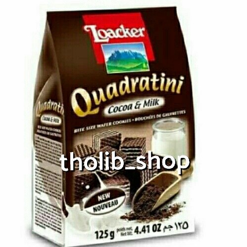 

wafer loacker quadratini choco & milk 125gr