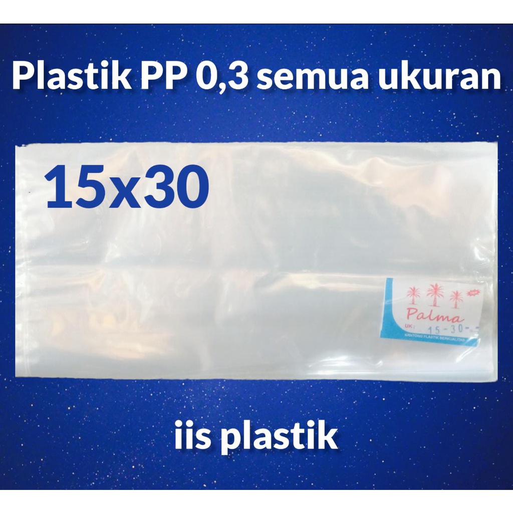 kantong plastik PP bening UMUM / plastik asesoris / lumpia kue kering dll / plastik bening semua ukuran