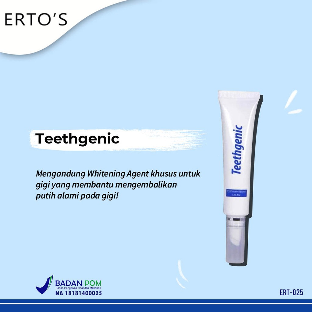 [COD] Teethgenic PEMUTIH GIGI INSTANT PUTIH SECARA ALAMI Krim Whitening Hasilnya Permanent