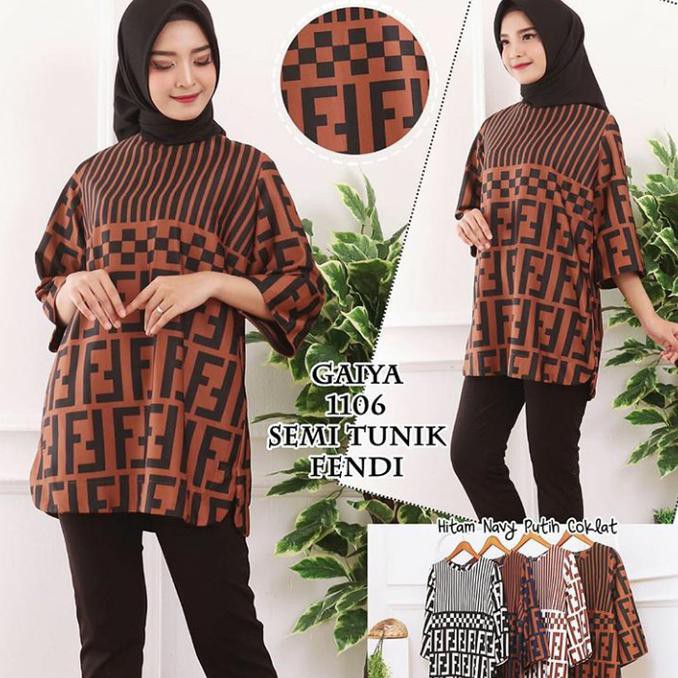 ANGGUN CA123 SEMI TUNIK FF|BAJU WANITA|ATASAN WANITA|FASHION WANITA|FASHION MUSLIM - EKSTRA