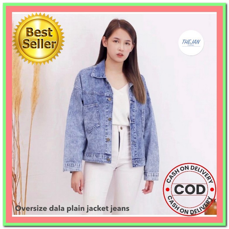 Jaket Jeans Wanita Murah Jacekt Jins Cewek Kekinian Terbaru Jaket Jeans Wanita Jumbo Oversize Jacket