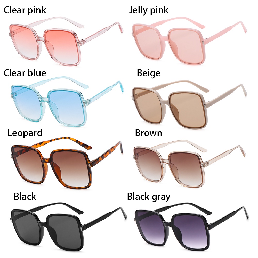 ROW Fashion Oversized Sunglasses Vintage Big Frame Women Square Sun Glasses Luxury UV400 Driver Goggles Classic Eyewear for Lady