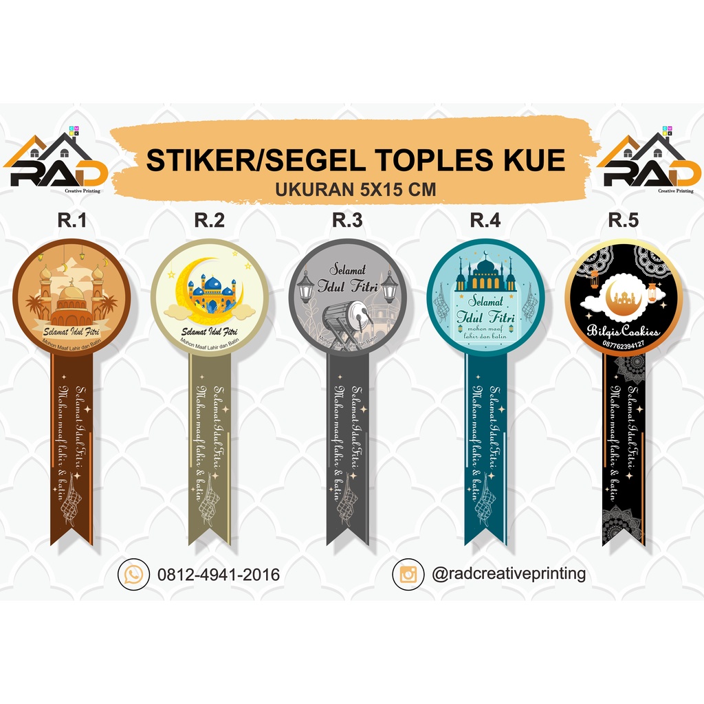 

STIKER SEGEL TOPLES KUE | STIKER SEGEL RAMADHAN IDUL FITRI | STIKER CHROMO | STIKER JAKARTA | STICKER