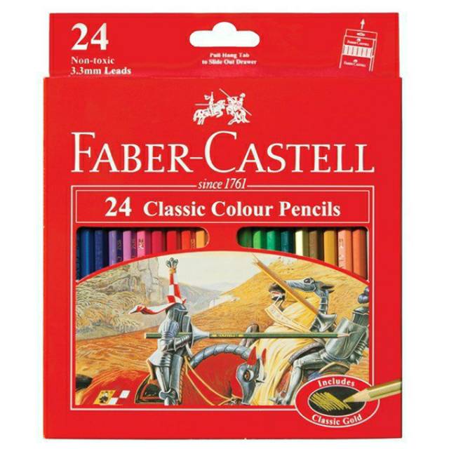 

Pensil Warna Faber-Castell 24 Classic Panjang - 3.3 mm Lead