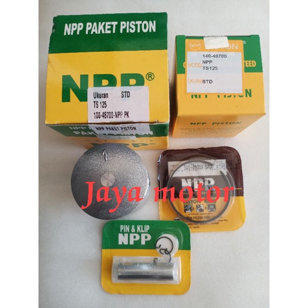 Piston kit seher paket Suzuki TS125 TS 125 Os Std 25 50 75 100 125 150 175 200 Original Npp