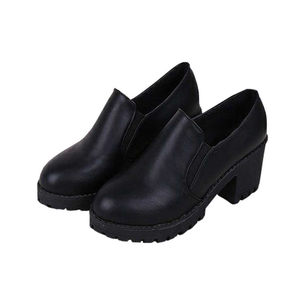 Pencari Harga Sepatu Boots Wanita Tinggi Hak 5cm Hitam Abu