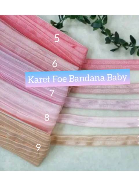 5 YARD - KARET FOE / KARET ELASTIS POLOS BANDANA BABY