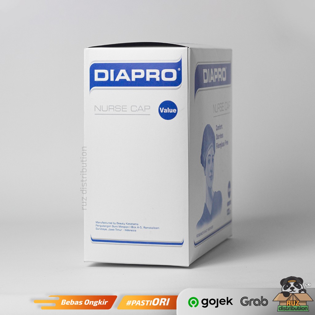 DIAPRO Nurse Cap - Hair Net Mob Cap / Penutup Kepala