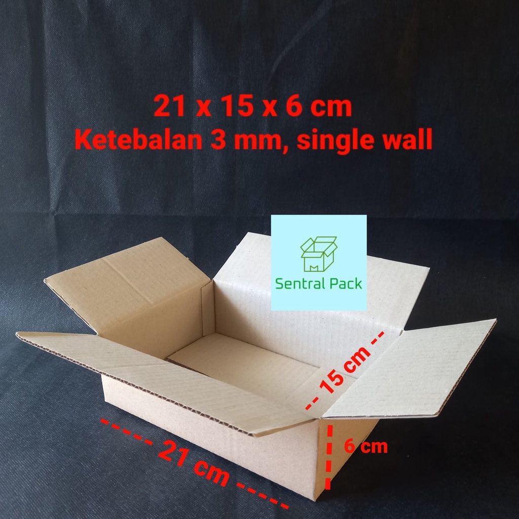 

Harga tertera untuk 5pc. Kardus polos 21 x 15 x 6 cm / karton box / kardus kue / kardus packing
