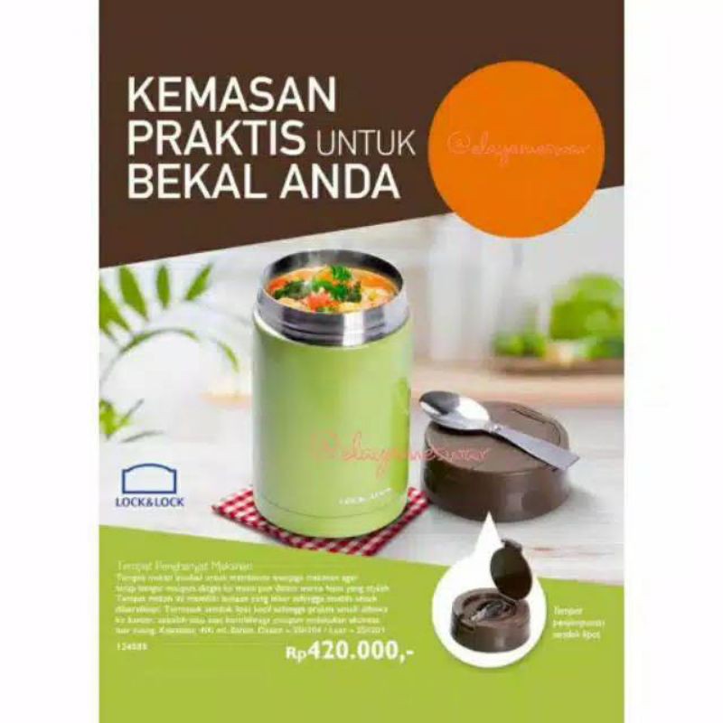 FOOD WARMER LOCK&LOCK/ Termos Penghangat makanan LOCK&LOCK