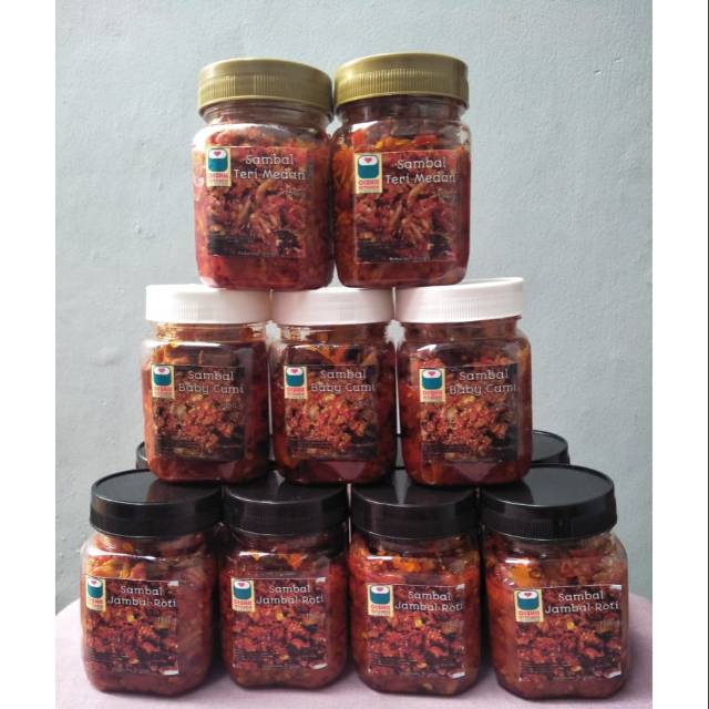

Sambal kemasan baby cumi/ teri medan/ jengkol/ jambal roti