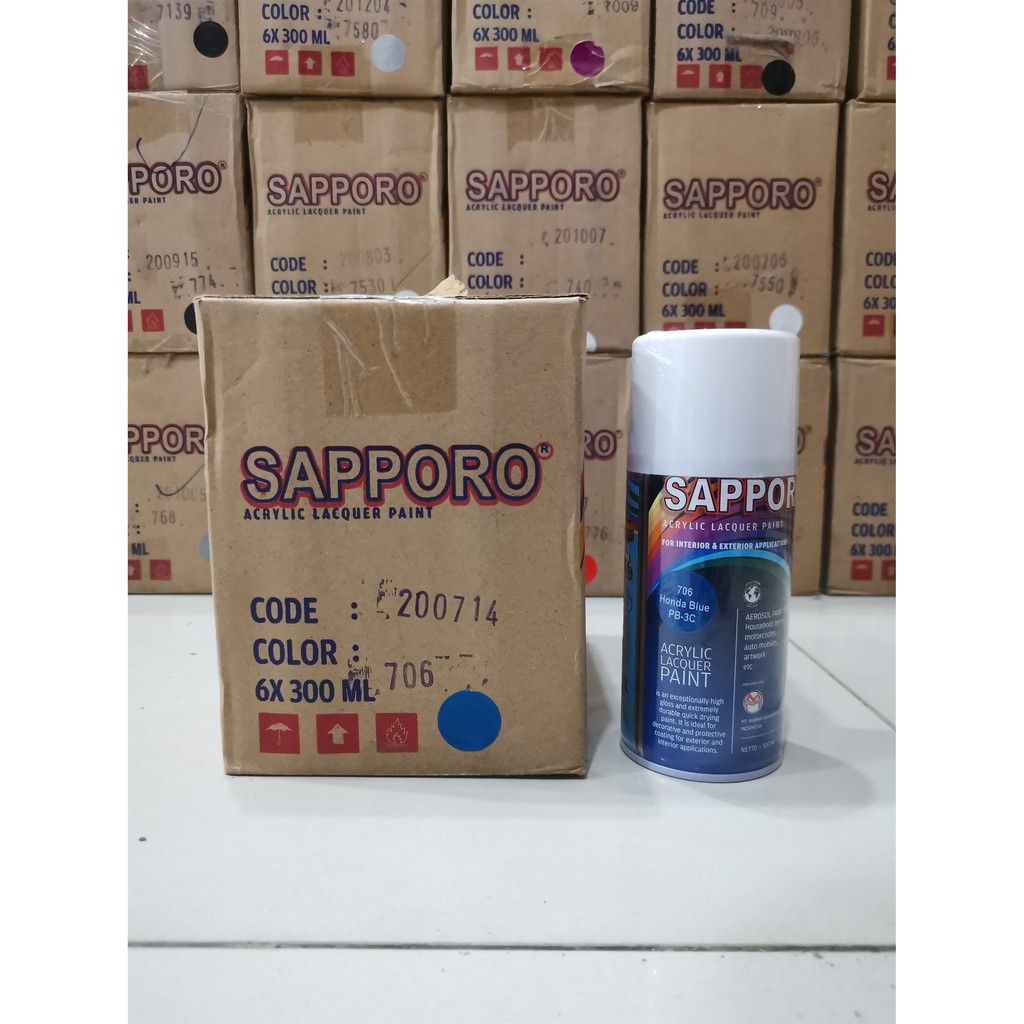 Cat Semprot Sapporo Paint 706 Honda Blue PB-3C