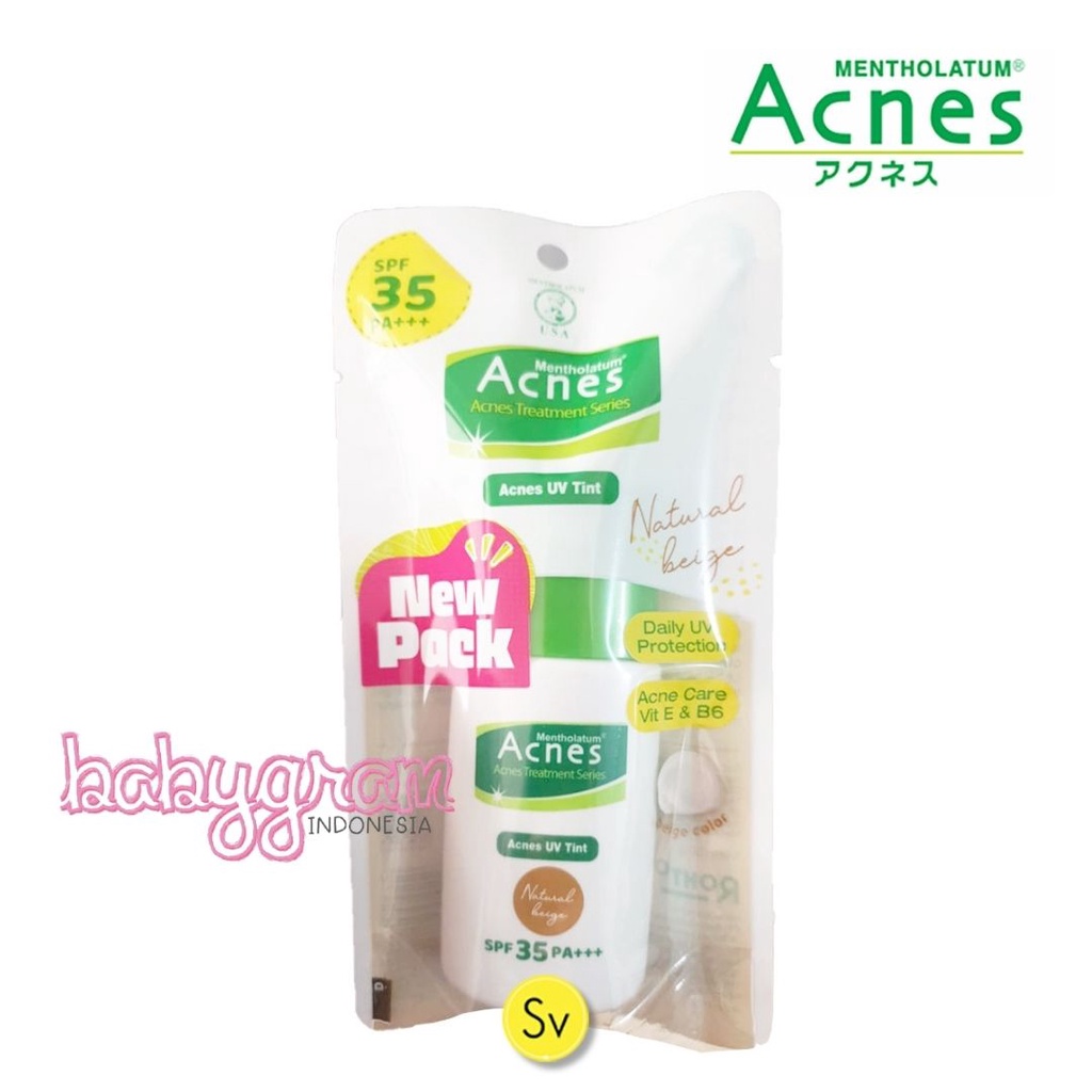 ORIGINAL Acnes UV Tint 30 gram SPF 35 Sunblock Krim Pelindung Wajah Muka Sunscreen Rohto