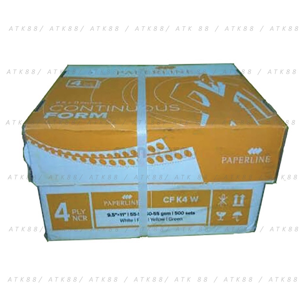 

Continuous Form Paperline 4 Ply Warna 9 1/2 x 11 in (K4 W)