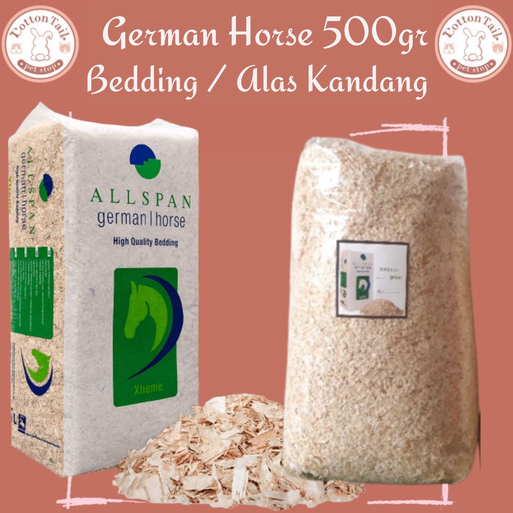 Serbuk Kayu GERMAN HORSE Kelinci Hamster Landak Mini Premium 500gr