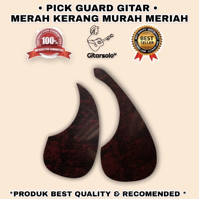 PICK GUARD GITAR / PELINDUNG GITAR MOTIF KERANG