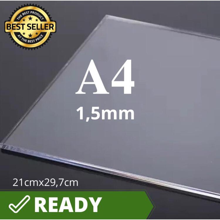 

Acrylic Lembaran 1,5mm bening ukuran A4