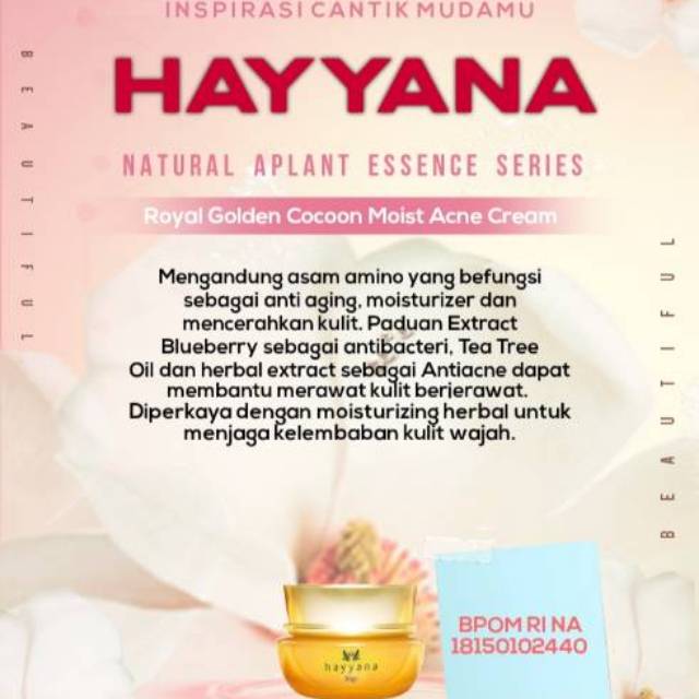 Hayyana Royal Golden Cocoon Moist Acne Cream