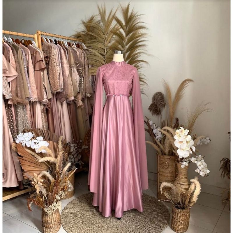 MARISA DRESS - GAUN MUSLIMAH - GAUN UNTUK PESTA - GAUN PESTA BUSUI - GAUN PESTA BUMIL - GAUN MUSLIMAH BUMIL - GAUN TERLARIS - GAUN TERBARU - GAUN WUDHU FRENDLY GAUN BUSUI FRENDLY - DRESS PESTA - DRESS PREMIUM