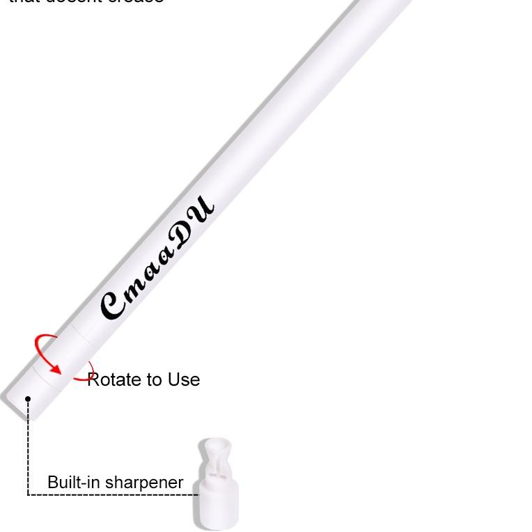 ✨PROMO  Pensil Eyeliner CMAADU 2pcs set Matte Eyeshadow & Eyeliner Pencil 2 Warna Hitam dan Putih Wa