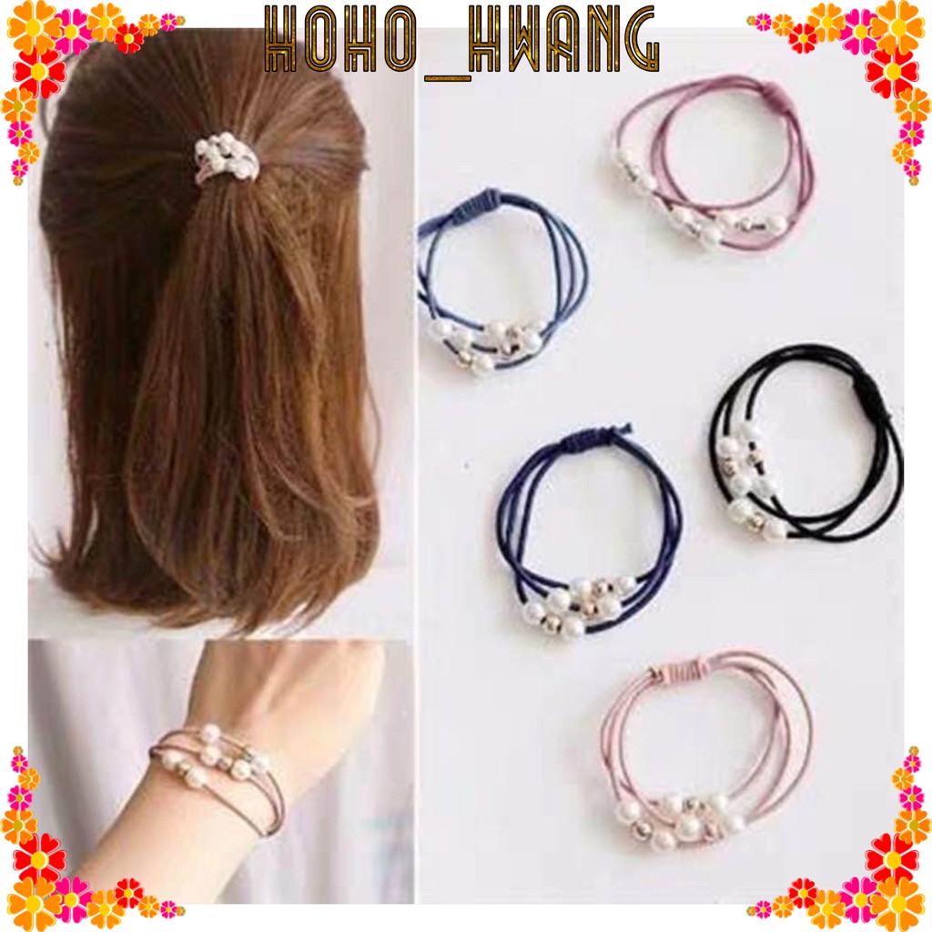 Pita Rambut Karet Gelang Karet Versi Korea Dari Tali Ikat Pita Rambut Karet Gelang Karet Versi Korea Dari Tali Ikat