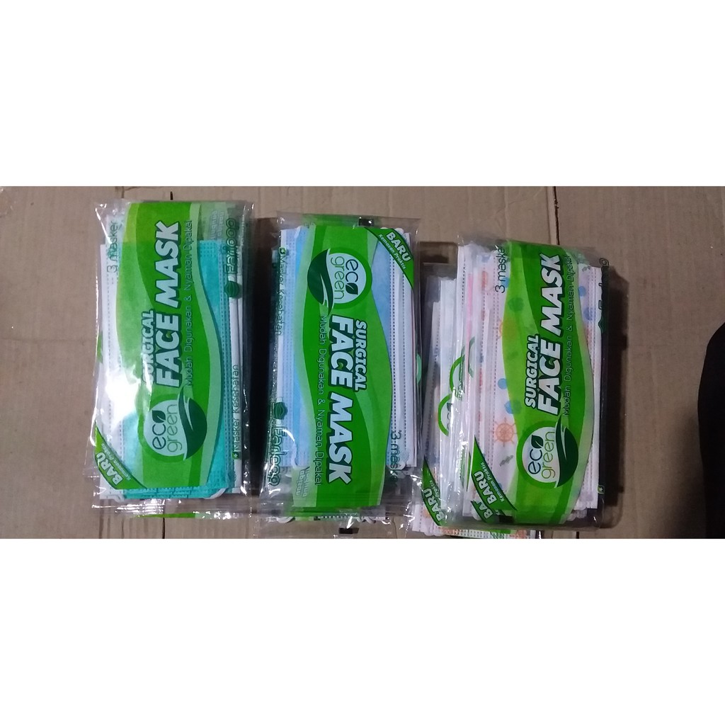masker face mask isi 3pc