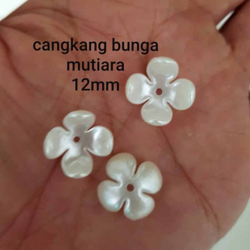 Cangkang Bunga Mutiara 1pon 12mm