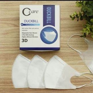 MASKER DUCKBILL CCARE ISI 50/ DUCKBILL CCARE HITAM/ DUCKBILL PUTIH