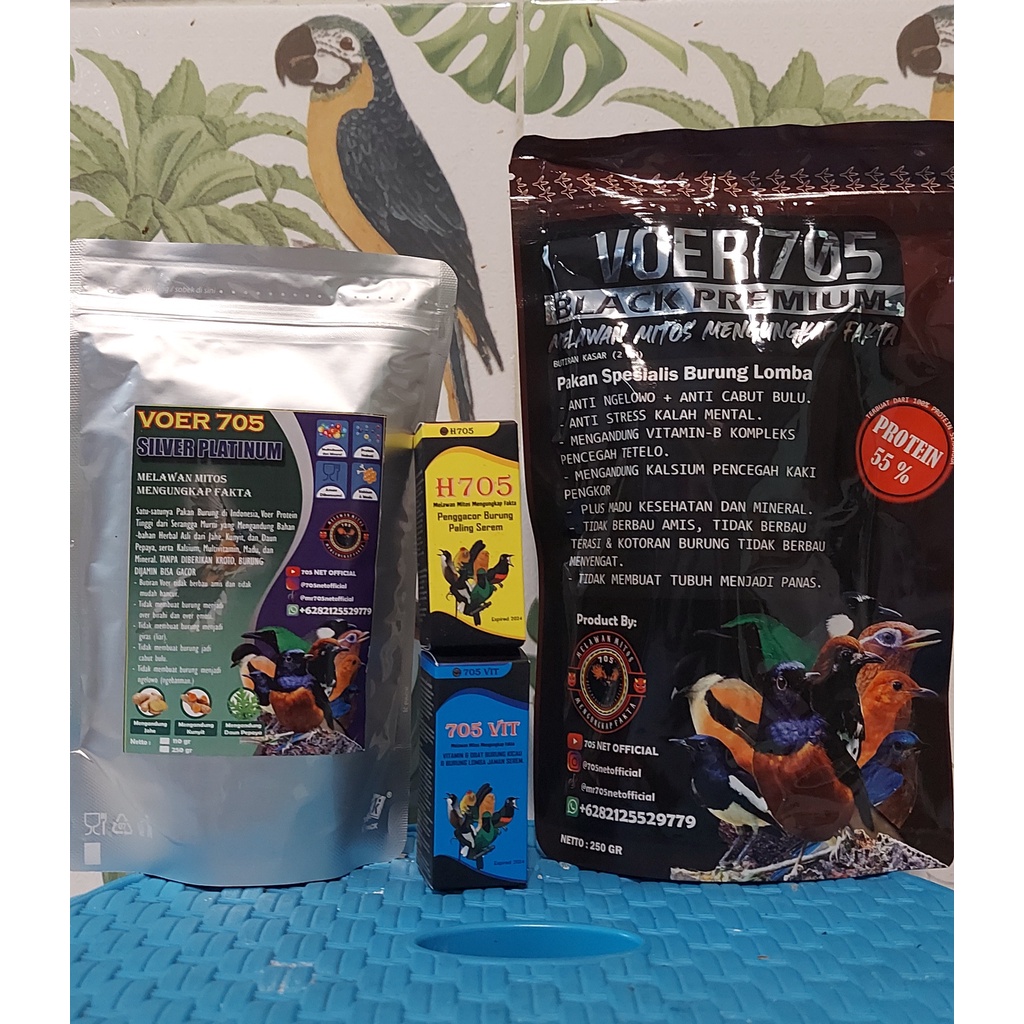 PAKET BUNDLING 1 H705 + 1 705VIT + 1 VOER 705 BLACK PREMIUM (250) + BONUS 1 VOER 705 SILVER PLATINUM