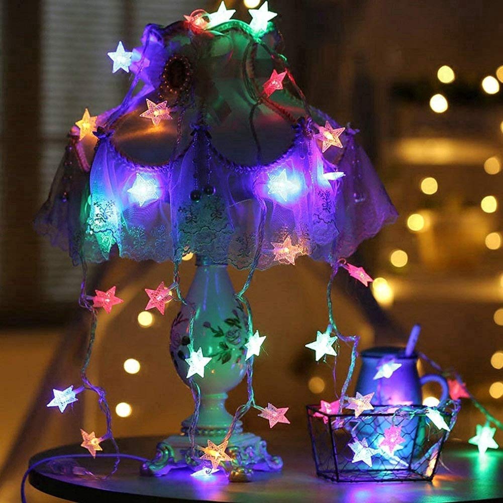 Lampu Peri String Bintang LED Tenaga USB Festival Xmas Party Lamp