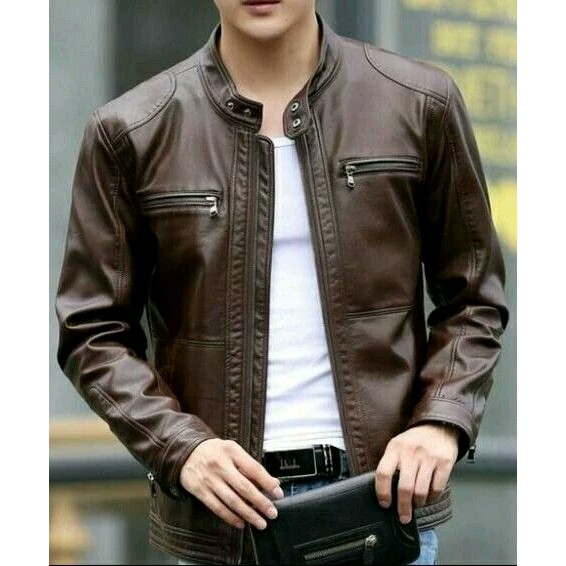 Jaket Kulit Pria Vector Morisey