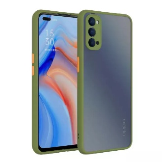 Casing Oppo Reno 4 Dove Matte Transparan Slim Fuze Macaron Case RENO 4