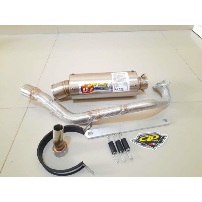 knalpot racing cld c2 bulat genio, beat 2020-2021,scoopy 2021