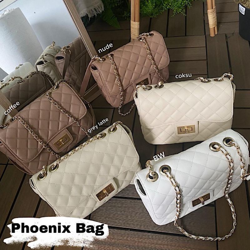 SIAP KIRIM SALLY PHOENIX BAG GREY LATTEE  by SALLY SCARF