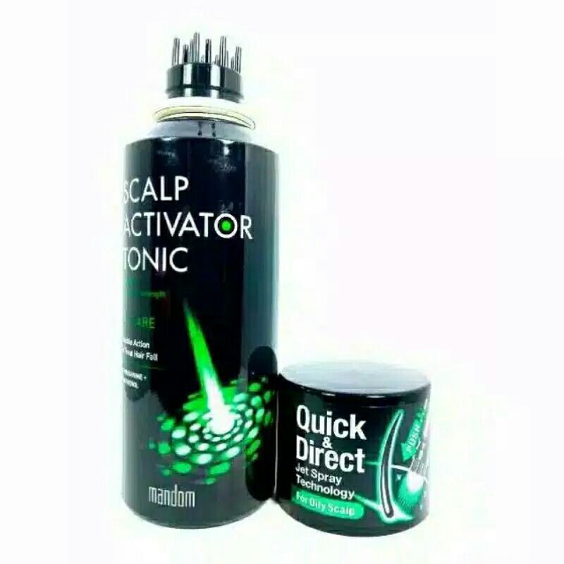 MANDOM JET SPRAY SCAPLP ACTIVATOR HAIR TONIC 150ML ORIGINAL 100%