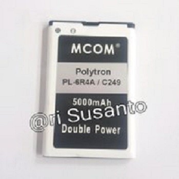 Battery Batre Baterai Double Power Mcom Polytron PL6R4A PL-6R4A C249