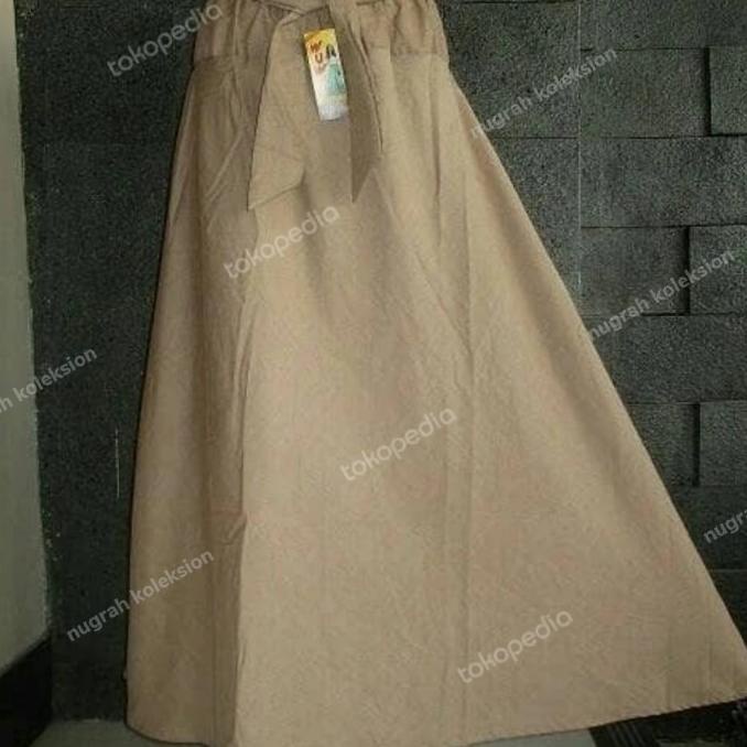 Rok katun polos payung/Rok katun panjang polos _Termurah?Promo