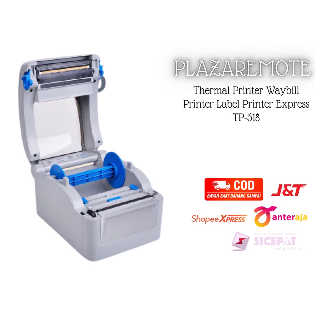 Thermal Printer Windows &amp; MacOS Barcode Label for ecommerce UKURAN LEBAR KERTAS 10 CM