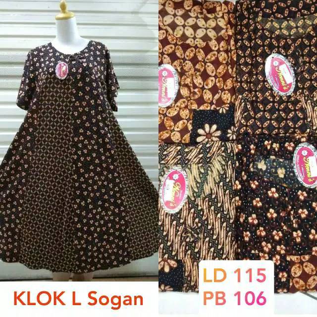 Daster batik klok L sogan