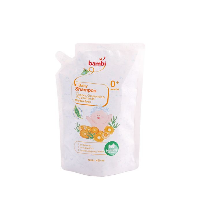 BAMBI BABY SHAMPOO W/ CHAMOMILE &amp; ANTI IRRITANT REFILL 450ML