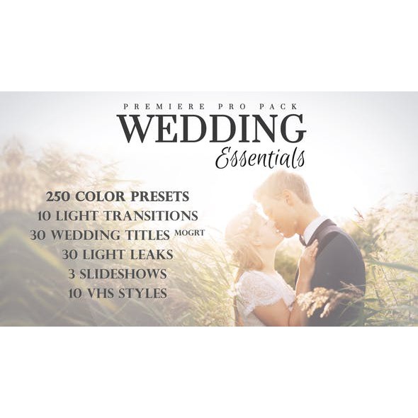Wedding Essentials Pack for Plugin Ae