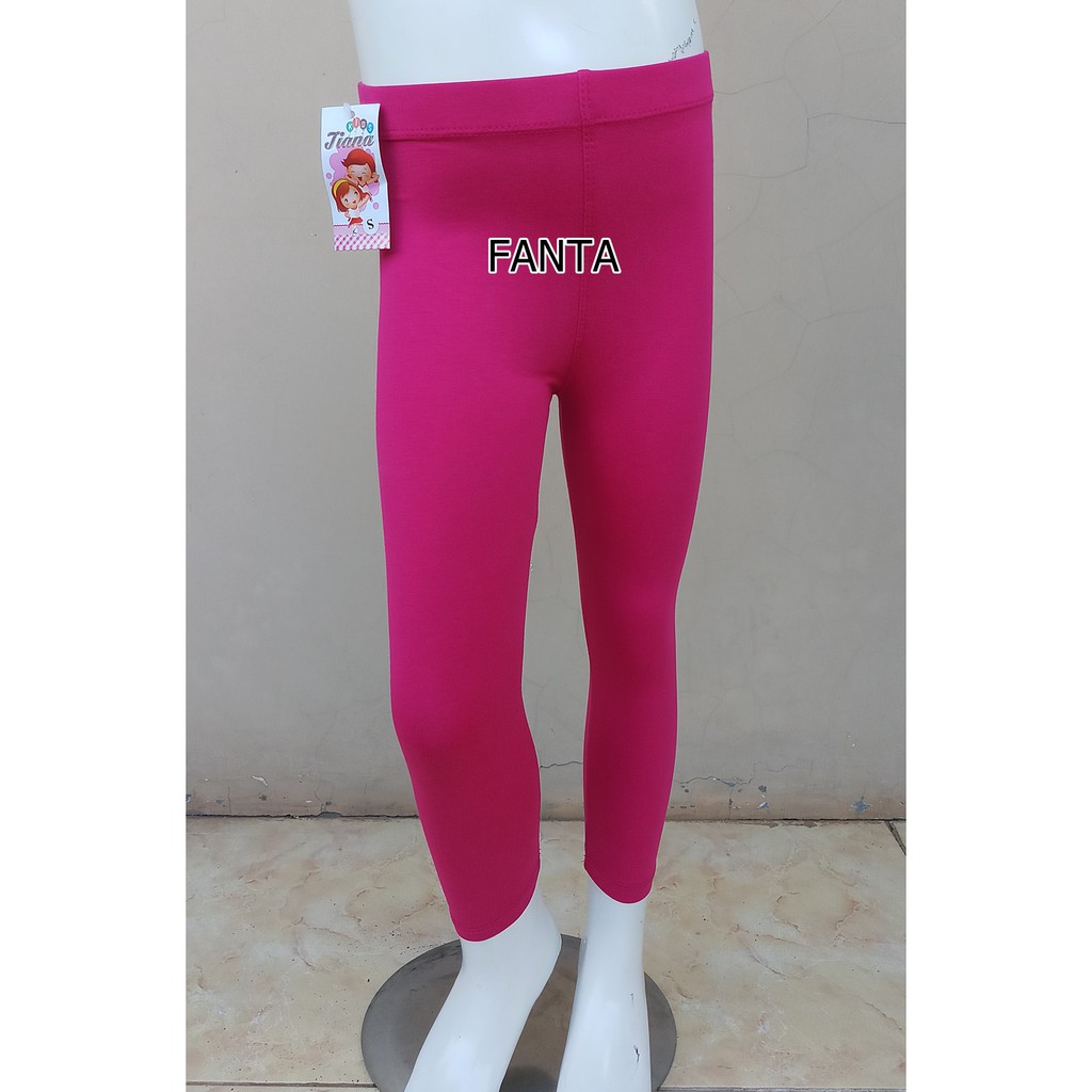 Celana Legging Polos Katun Anak Elastis Celana Anak / Legging Anak