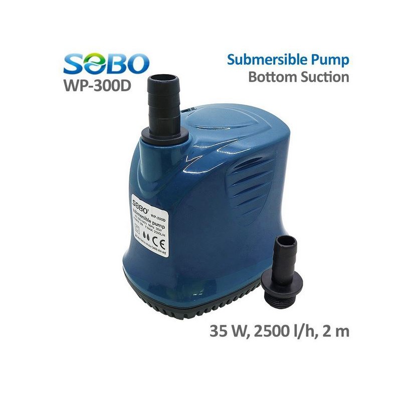 Sobo Wp - 300 D Vertikal Pompa Aquarium Kolam Hidroponik / Sobo 300D