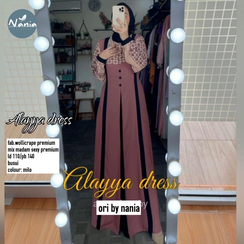 Alayya dress milo ori by nania collection