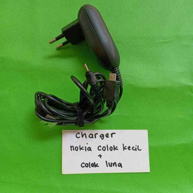 Charger nokia 2 cabang colokan kecil dan colokan luna micro cager chager cas casan tc