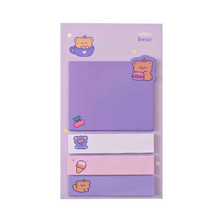 

J2 - Sticky notes cute animal 4 line memo note korean