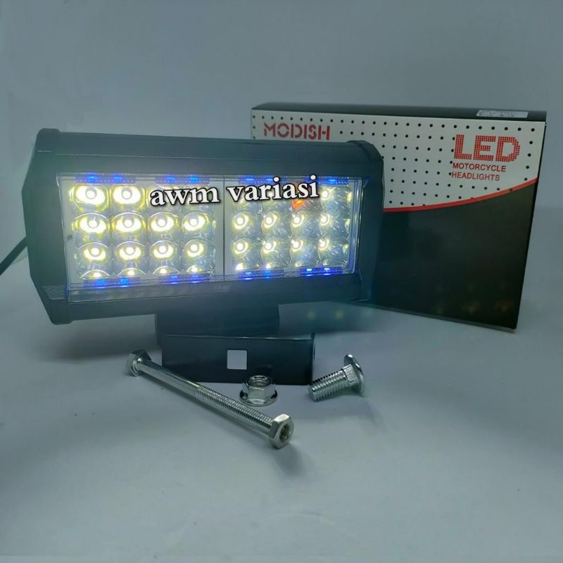 Lampu Tembak Sorot LED Cwl 24 Mata Senja biru Spot Light Workligt Lampu Tembak Cwl Daymaker Universal